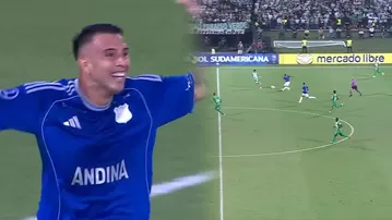 Contreras anotó impresionante gol en el Millonarios vs Nacional