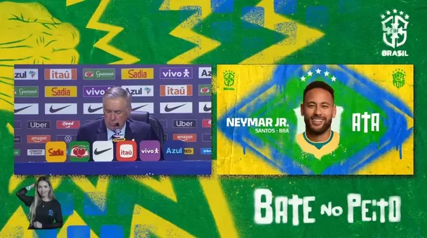 Neymar fue convocado por Ancelotti para el Mundial 2026. | Captura CBF en YouTube. Neymar fue convocado por Ancelotti para el Mundial 2026. | Captura CBF en YouTube.