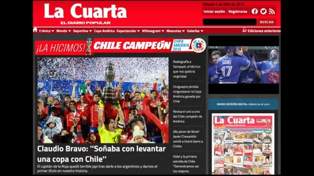 Copa América 2015: prensa chilena se rinde ante su selección-foto-3