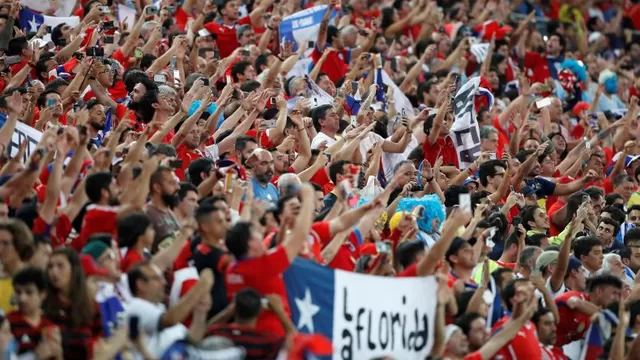 El Chile vs. Uruguay congregó más aficionados que cualquier partido de Brasil | Foto: AFP.