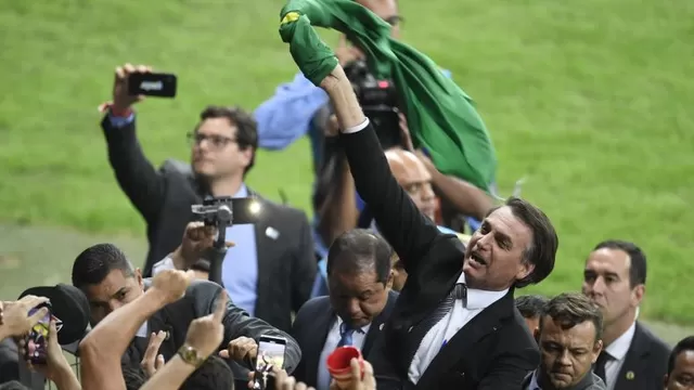 Esperan la presencia de Bolsonaro en el Brasil vs. Perú. | Foto: AFP