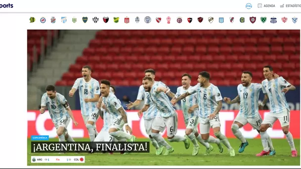 Argentina jugará la final de la Copa América 2021 ante Brasil. Argentina jugará la final de la Copa América 2021 ante Brasil.