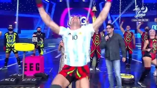 Copa América 2021: Facundo González inició &#39;Esto Es Guerra&#39; celebrando el título de Argentina