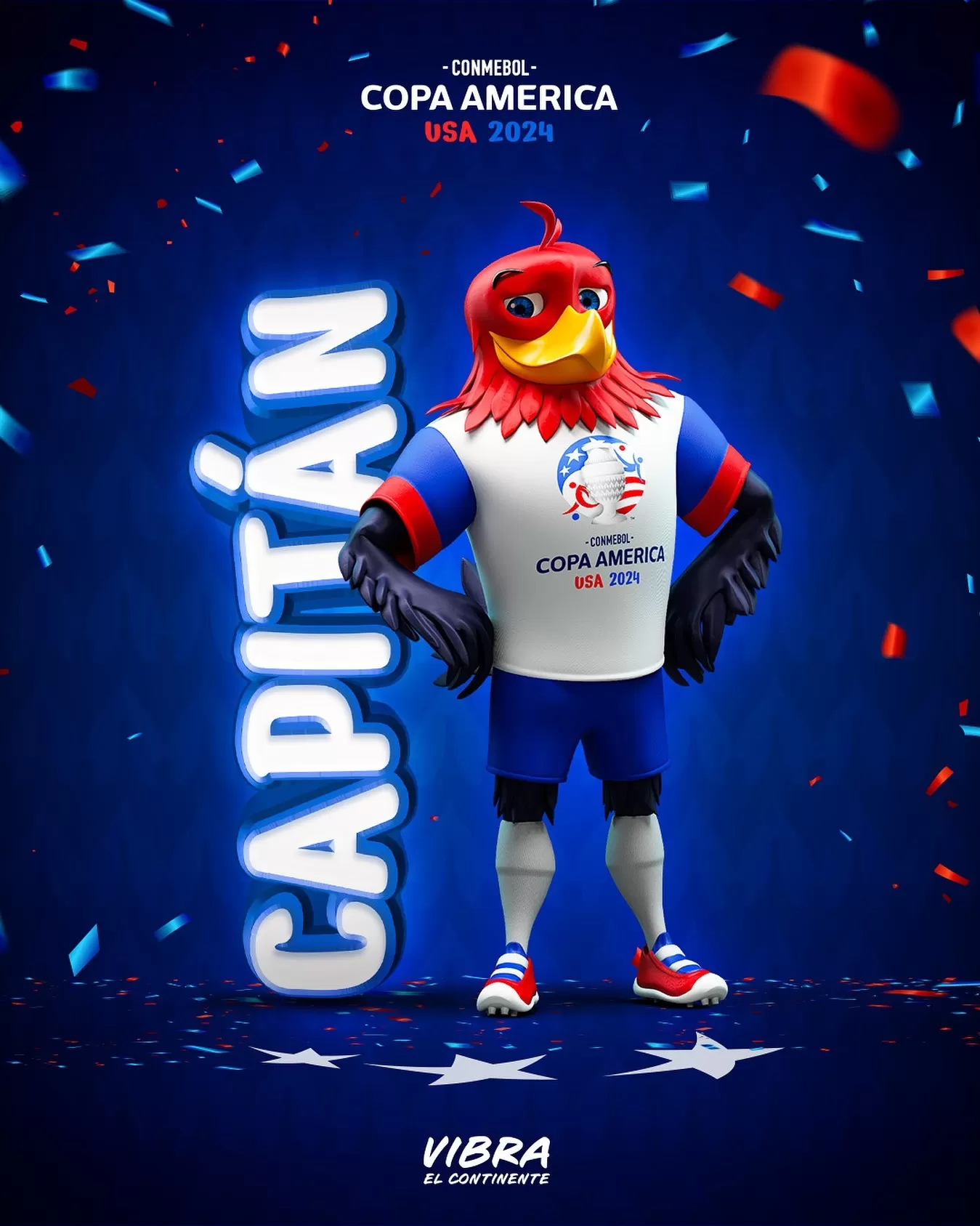 Capitán es la mascota de esta Copa América 2024 / Foto: Conmebol
