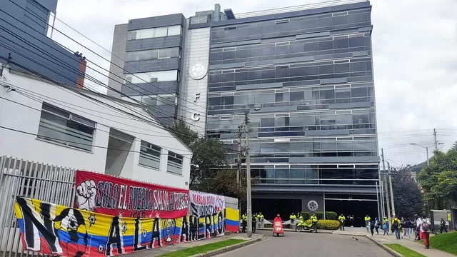 Copa América: Colombianos protestaron en la sede de la FCF contra el torneo de la Conmebol