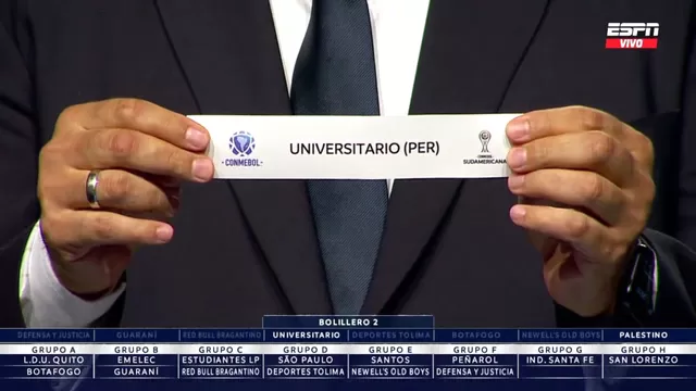 Universitario ya conoce a sus rivales en el Grupo G de la Copa Sudamericana