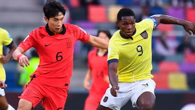 Ecuador fue derrotado por Corea del sur con un 3-2 Foto: AFP