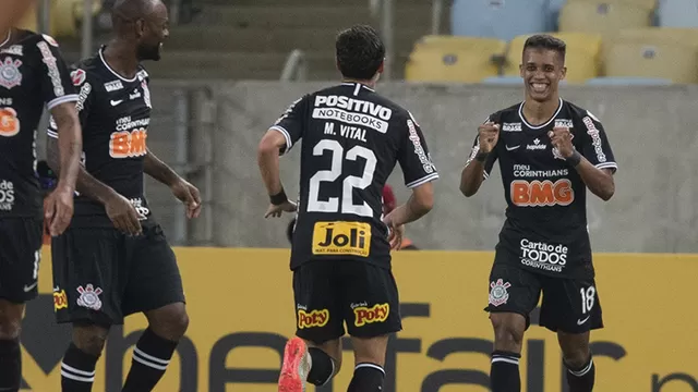 Pedrinho marc&amp;oacute; para el Corinthians. | Foto: AFP
