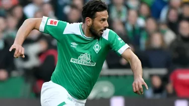 Claudio Pizarro, delantero del Werder Bremen. | Foto: AFP