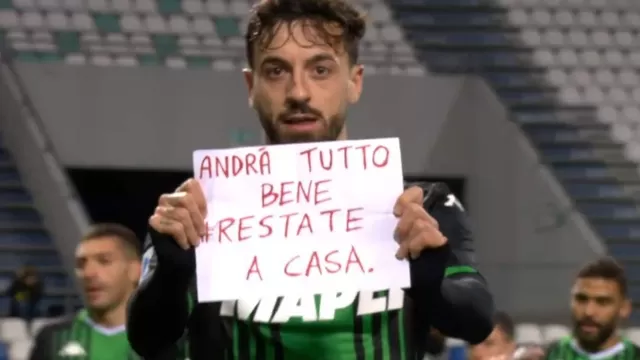 Este fue el mensaje que dejó Francesco Caputo | Foto: Fox Sports.