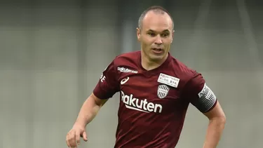 Andrés Iniesta milita en el Vissel Kobe del fútbol de Japón. | Foto: AFP