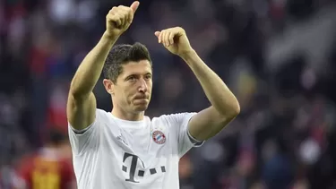 Robert Lewandowski, delantero polaco del Bayern Munich. | Foto: AFP