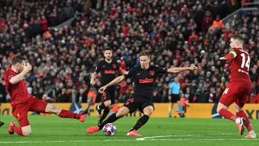 Atlético de Madrid ganó 2-3 y avanzó a cuartos de final de la Champions League. | Foto: AFP