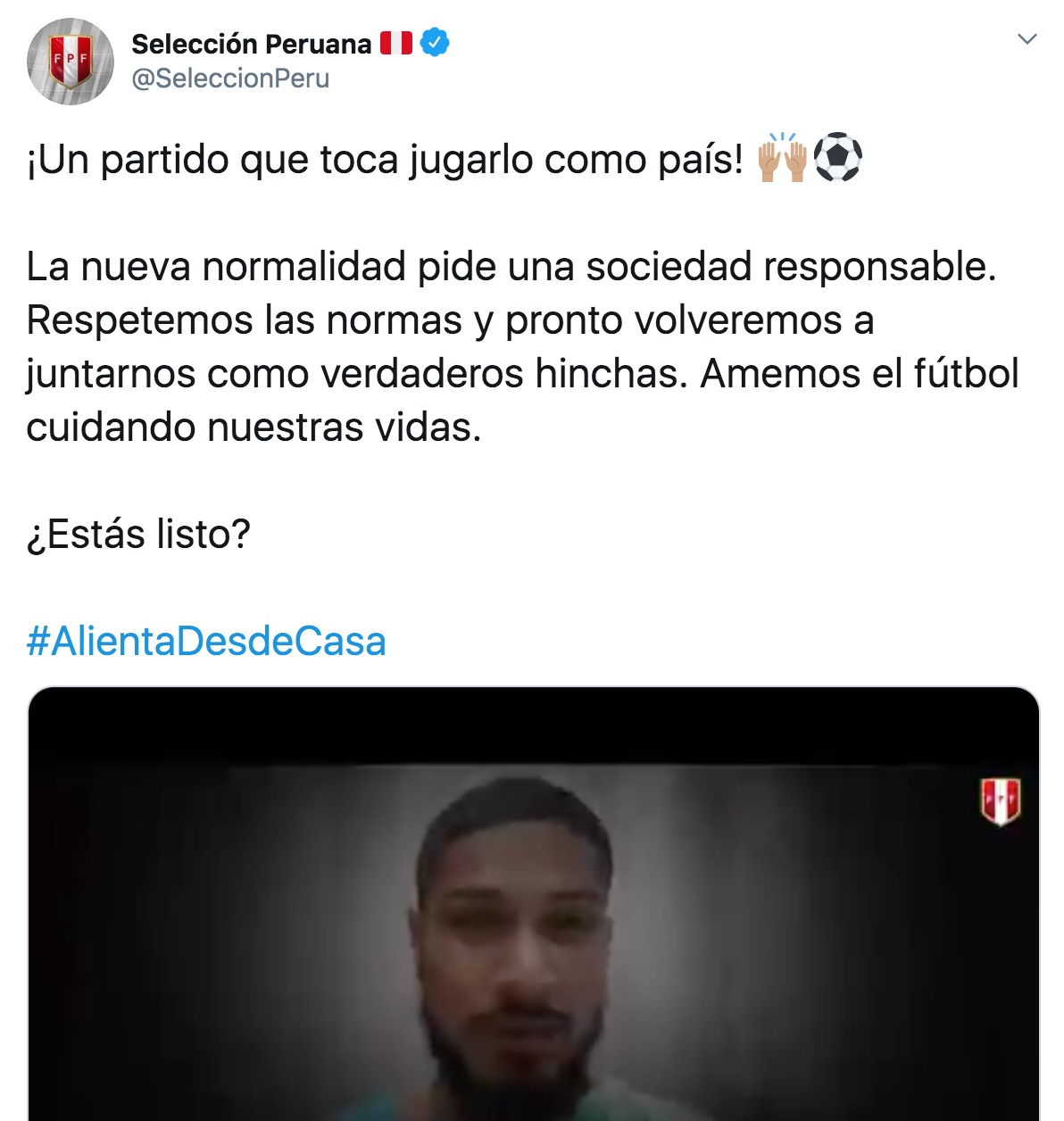 Este es el mensaje que dejó la Federación Peruana de Fútbol.