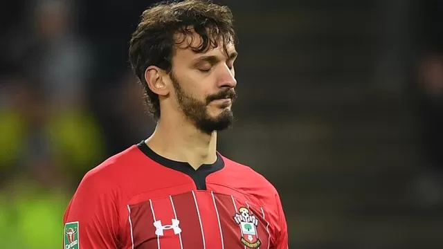 Manolo Gabbiadini, delantero italiano de 28 años. | Foto: AFP