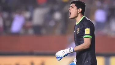 Carlos Lampe, arquero de la selección boliviana. | Foto: AFP