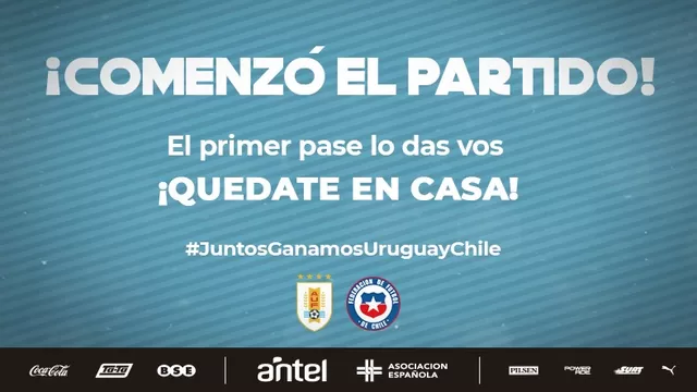 Uruguay y Chile mudaron el partido a las redes sociales | Foto: AUF.