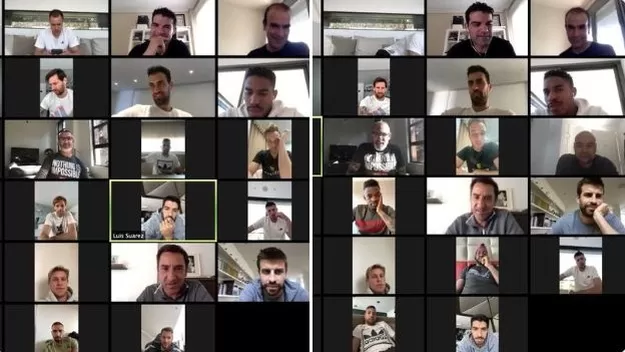 COVID-19: Barcelona tuvo encuentro virtual entre toda la plantilla