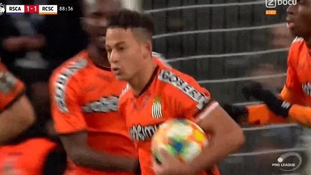 Cristian Benavente anotó de penal y salvó de la derrota al Sporting Charleroi 