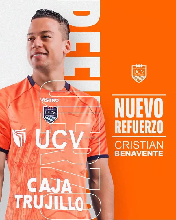 Cristian Benavente fichó por la César Vallejo. | Fuente: @clubucv