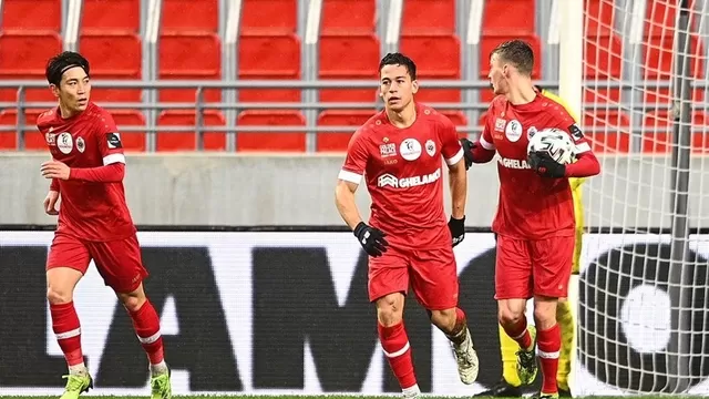 Cristian Benavente marcó golazo en el triunfo 2-1 del Royal Antwerp sobre Charleroi en Bélgica