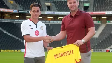 Benavente pas&amp;oacute; del Castilla al MK Dons de Inglaterra (Foto: MK Dons)