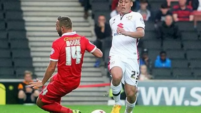 Cristian Benavente debutó: MK Dons venció 2-1 al Leyton Orient