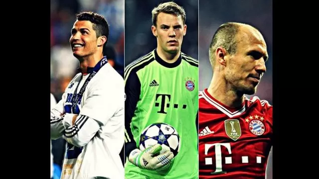 Cristiano, Robben y Neuer, finalistas al mejor jugador de Europa