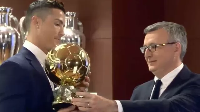 Cristiano Ronaldo: así recibió su cuarto Balón de Oro