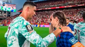 Cristiano Ronaldo consoló a Luka Modric / Foto y video: América TV