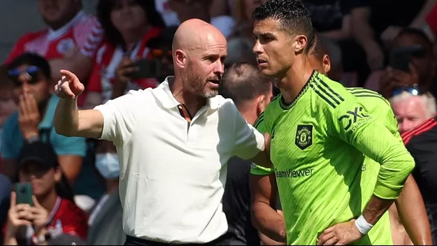 Cristiano Ronaldo en contra del estilo de juego de Erik ten Hag, aseguran en Inglaterra