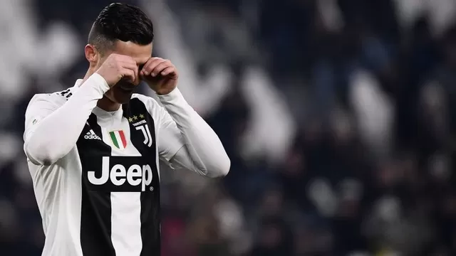 Cristiano Ronaldo no pudo celebrar esta vez con la Juventus. | Foto: AFP.
