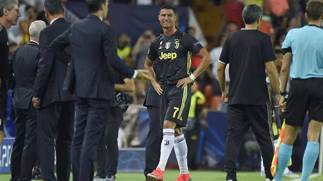 Cristiano Ronaldo fue expulsado al minuto 29. | Foto: AFP-foto-2