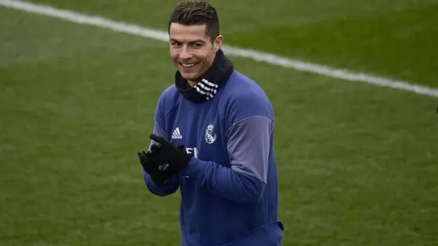 Cristiano Ronaldo entrenó en la Ciudad Deportiva del Real Madrid en Valdebebas
