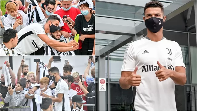 Cristiano Ronaldo fue ovacionado en su regreso al centro deportivo de la Juventus