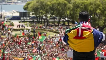 Cristiano Ronaldo grabó así la celebración de los hinchas en Portugal