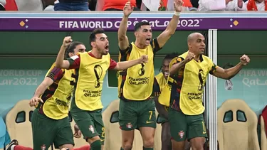 Cristiano Ronaldo inició el Portugal vs. Suiza en el banco de suplentes. | Foto: AFP/Video: Canal N (Fuente: Latina)