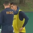 La incómoda reacción de Joan Cancelo con una &#39;broma&#39; de Cristiano Ronaldo