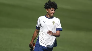 Los clubes que están interesados en fichar a Cristiano Ronaldo Jr., que debutó con la selección de Portugal. | Foto: AFP