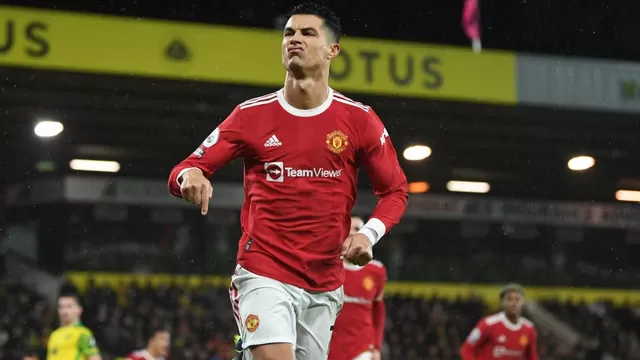 Cristiano Ronaldo le dio el triunfo al Manchester United ante Norwich