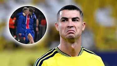 Cristiano Ronaldo sorprendió tras mandarle un mensaje a Khvicha Kvaratskhelia por su lesión en el PSG vs Barcelona / Fuente: Reuters
