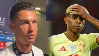 Cristiano Ronaldo le dejó motivador mensaje a Yamile Yamal tras final de la Nations League / AD