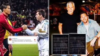 El delantero portugués le respondió el post que Messi le dedicó a su padre y le dejó un conmovedor mensaje. | AD - Instagram de Messi