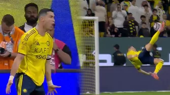 Cristiano Ronaldo se hizo tendencia tras el impresionante gol de chalaca que anotó en triunfo de Al Nassr / X