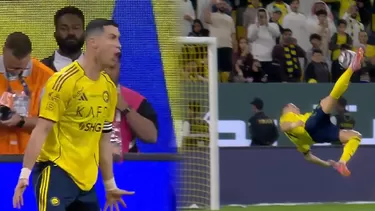 Cristiano Ronaldo se hizo tendencia tras el impresionante gol de chalaca que anotó en triunfo de Al Nassr / X