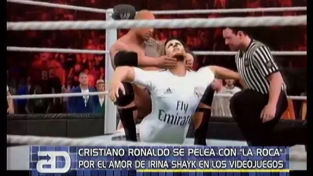 Cristiano Ronaldo pelea con 'La Roca' por Irina Shayk en los videojuegos