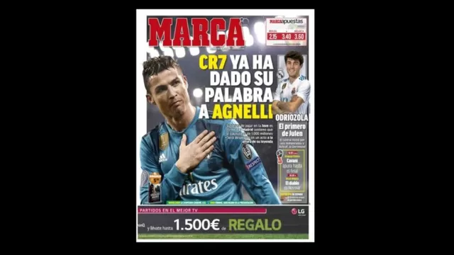 Cristiano Ronaldo: la prensa española dice &quot;Ciao&quot; a CR7, esperado en Turín-foto-2