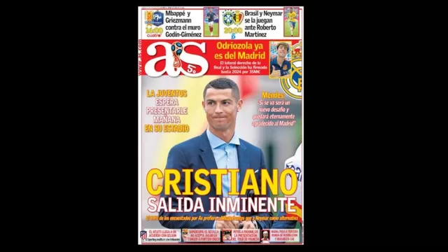 Cristiano Ronaldo: la prensa española dice &quot;Ciao&quot; a CR7, esperado en Turín-foto-4