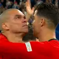 Cristiano Ronaldo protagonizó emotivo momento con Pepe tras eliminación de la Eurocopa