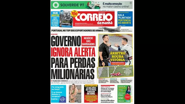 Cristiano Ronaldo protagonizó portadas en Portugal.